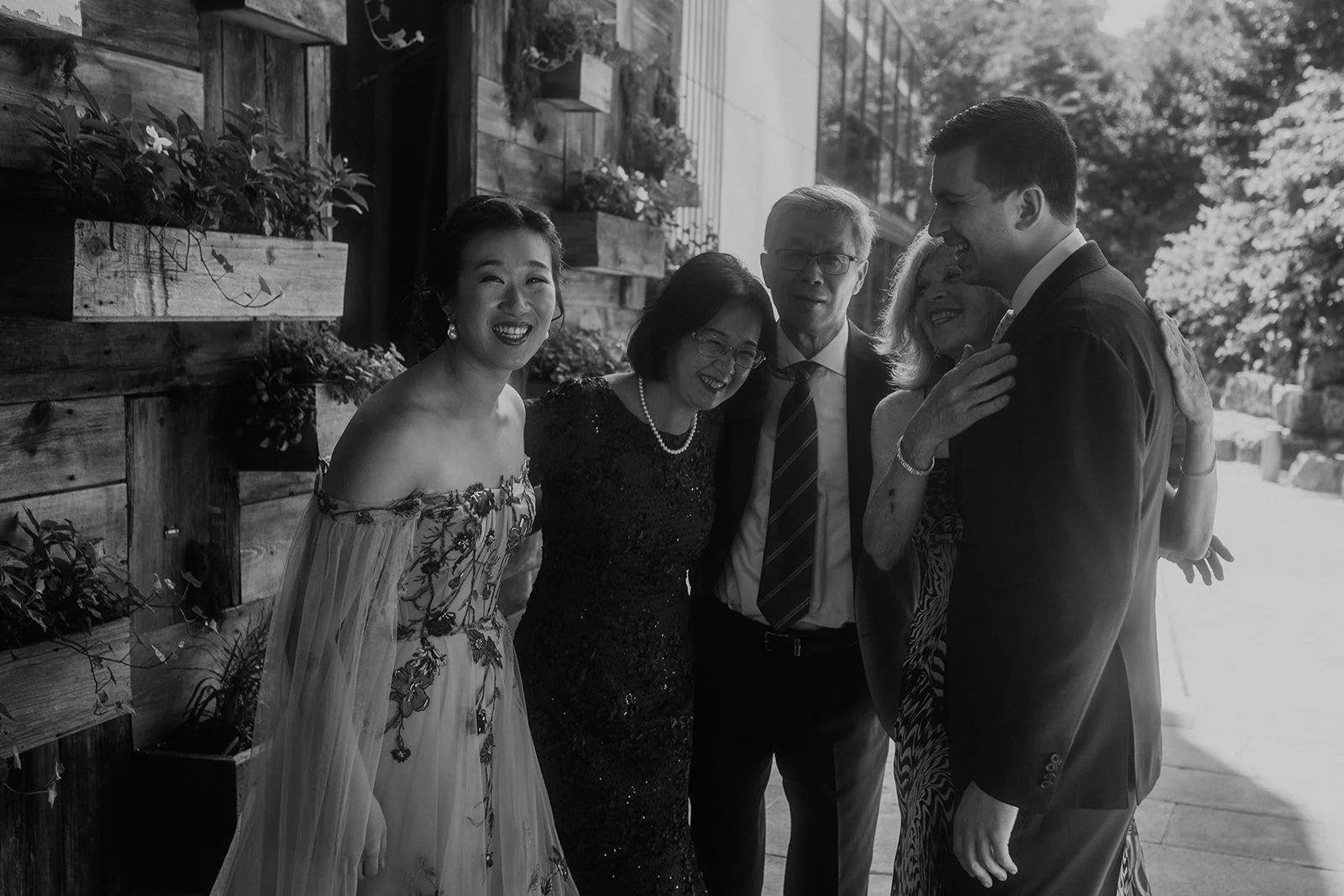  Authentic family moment during Brooklyn wedding photography session showing genuine emotion and connection between generations 